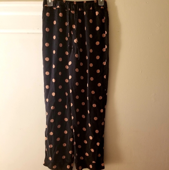 Reformation Black and Gold Polka Dot Pajama Set XS - Picture 4 of 5